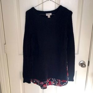 Loft oversized black sweater